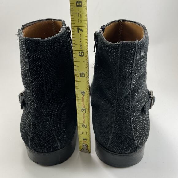 Mezlan Spain Black Suede Jodhpur Chelsea Boots Buckle Detailed Mens Size 10 M main image 11